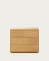 Abilen 3-drawer oak veneer chest of drawers, 90 x 75 cm, FSC™ certified