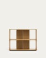 Set Litto de 2 estantes modulares de chapa de carvalho 101 x 76 cm