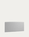 Dyla headboard with removable cover in grey, for 150 cm beds FSC Mix Credit