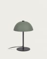 Aleyla table lamp in metal with green finish