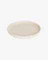 Roperta porcelain dinner plate in beige