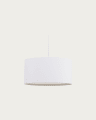White Santana ceiling light shade with white diffuser Ø 40 cm