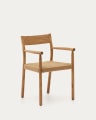 Yalia chair in solid oak  with natural finish and rope seat FSC 100%