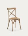 Cadeira Alsie de madeira maciça de bétula lacado natural