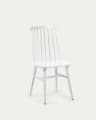 Cadeira Tressia MDF e madeira maciça seringueira lacado branco