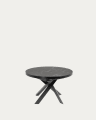 Vashti uitschuifbare tafel Ø 120 (160) cm porselein