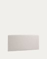 Dyla headboard cover in beige for 150 cm beds