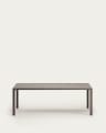 Table de jardin Culip en aluminium finition marron 220 x 100 cm