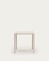 Culip aluminium outdoor table in powder coated white finish, 77 x 77 cm