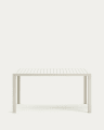 Culip aluminium outdoor table in powder coated white finish, 150 x 77 cm