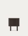 Mailen bedside table in ash veneer with a dark finish 50 x 55 cm