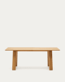 Arlen extendable table in solid oak wood and veneer with a natural finish 200(250)x95cm FSC Mix Credit
