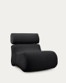 Fauteuil Club bouclette noir