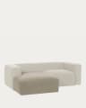 Blok sofa left side chaise longue for seat with 70 cm depth Personalised fabric A