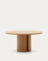 Nealy runder Tisch aus Eichenfurnier mit naturfarbenem Finish Ø 150 cm