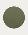 Despas green round rug made from synthetic fibres Ø 200 cm
