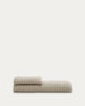 Zinnia bath towel Zinnia 100% beige cotton 70 x 140 cm