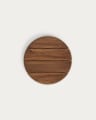 Sobre de mesa redonda Saura de de madera de acacia acabado nogal Ø55 cm FSC 100%