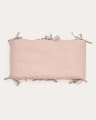 Laily pink cot protector made of 100% organic cotton, 180 x 30 cm