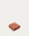 Serviette de toilette Rune 100 % coton jacquard terracotta 30 x 50 cm