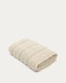 Drap de bain Rune 100 % coton jacquard beige 70 x 140 cm