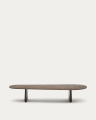 Pirita coffee table made from solid oak wood in a dark finish, 146 x 56.5 cm FSC 100%