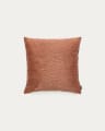 Mirca brown textured cushion cover, 45 x 45 cm