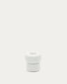 Signe small, white marble candlestick, 8 cm