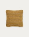 Sayen mustard jute cushion cover 50 x 50 cm