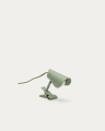 Jula small lamp with clamp in green metal