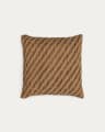 Cushion cover Brenel 100% PET with beige stripes 50 x 50 cm