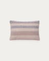 Cushion cover Lunet 100% PET with beige and blue stripes 40 x 60 cm