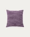 Niera purple striped cotton jacquard cushion cover 45 x 45cm