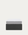 Matters folding sofa in black for a 90 x 190 cm mattress