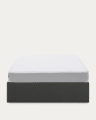 Matters folding sofa in black for a 180 x 200 cm mattress