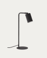 Manie metal desk lamp in metal with black cast-iron-effect finish