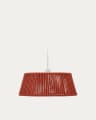 Paralume per lampada da soffitto Aldet in corda di terracotta Ø46 cm