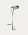 Jula desk lamp with clamp in green metal