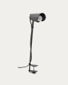 Jula desk lamp with clamp in black metal