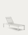 Chaise Longue Canutells in alluminio con finitura grigio chiaro