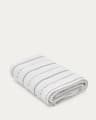 Rune bath towel 100% cotton jacquard white 70 x 140 cm
