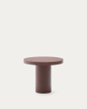 Mesa redonda Aiguablava de cemento terracota Ø 90 cm