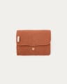 Olna travel changing mat in 100% terracotta cotton