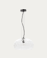 Balma transparent glass ceiling lamp, Ø 40 cm