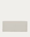 Pearl chenille Valma headboard with removable cover for a 160 x 200 cm bed