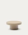 Table basse Aiguablava en ciment beige Ø 66 cm