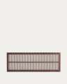 Beyla solid ash wood headboard with walnut finish for 180cm bed FSC 100%