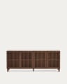 Beyla sideboard in ash veneer and solid ash wood with walnut finish 181 x 71.5cm FSC 100%
