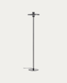 Nuvira floor lamp in black satin metal