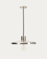 Nuvira ceiling lamp in light grey brushed metal